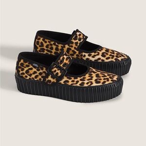 Vans Leopard Print Mary Jane Creeper women’s shoes size 8